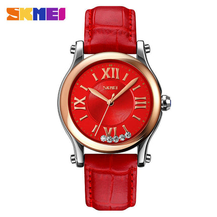 Women's Watches Leather Quartz Analog Waterproof Women Wrist Watches