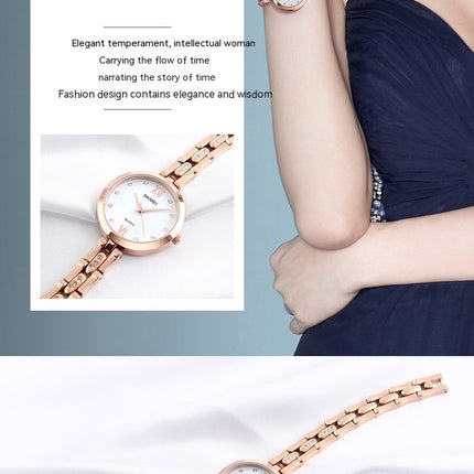 Women's Diamond Watches Analog Quartz Waterproof Stainless Steel Wristwatch