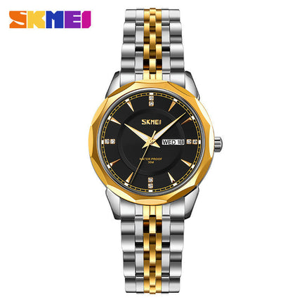 Women Watches Stainless Steel Waterproof Analog Day Date Watches