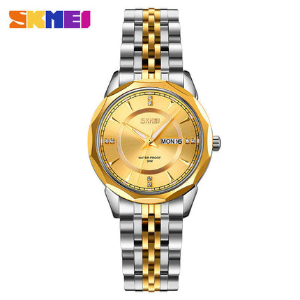 Women Watches Stainless Steel Waterproof Analog Day Date Watches