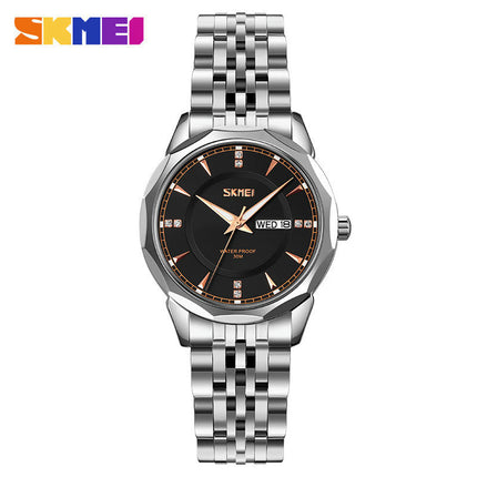 Women Watches Stainless Steel Waterproof Analog Day Date Watches