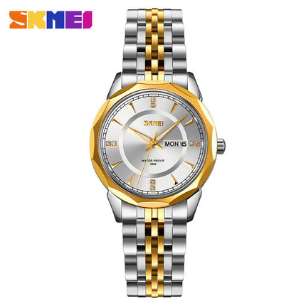 Women Watches Stainless Steel Waterproof Analog Day Date Watches