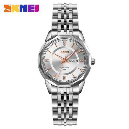 Women Watches Stainless Steel Waterproof Analog Day Date Watches