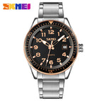 Rose gold face circle black face - steel strip