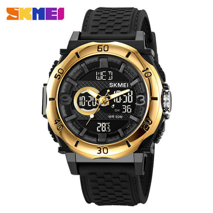 Men's Waterproof Electronic Watch，Luminous Multifunctional Watch