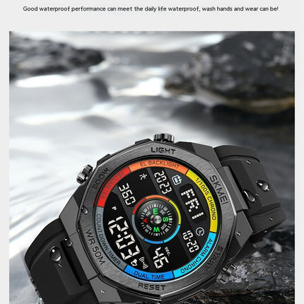 Men's Digital Sport Watches Waterproof Wrist Watches for Men with Alarm LED Back Light