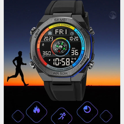 Men's Digital Sport Watches Waterproof Wrist Watches for Men with Alarm LED Back Light