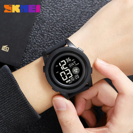 Men's Digital Sports Watch LED Screen Waterproof Alarm Back Light Outdoor Watch