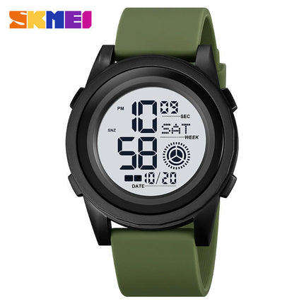 Men's Digital Sports Watch LED Screen Waterproof Alarm Back Light Outdoor Watch