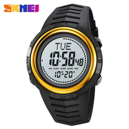 Sports Digital LED Screen Watches for Men Waterproof Luminous Stopwatch Alarm Watch