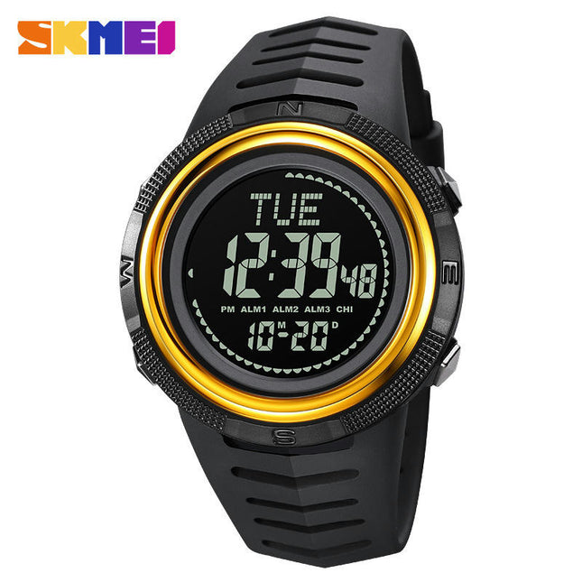 Sports Digital LED Screen Watches for Men Waterproof Luminous Stopwatch Alarm Watch