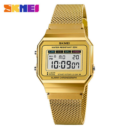 Men's Digital Watch Staineless Steel Bracelet Watch