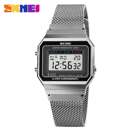 Men's Digital Watch Staineless Steel Bracelet Watch