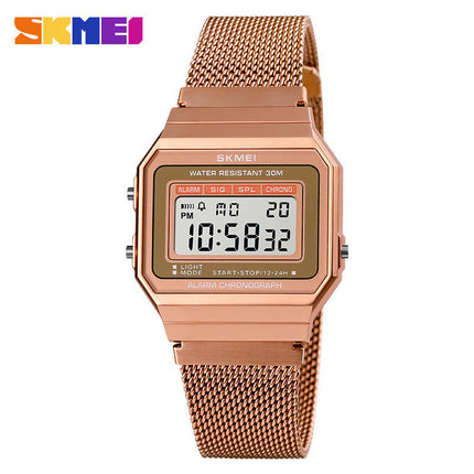 Men's Digital Watch Staineless Steel Bracelet Watch