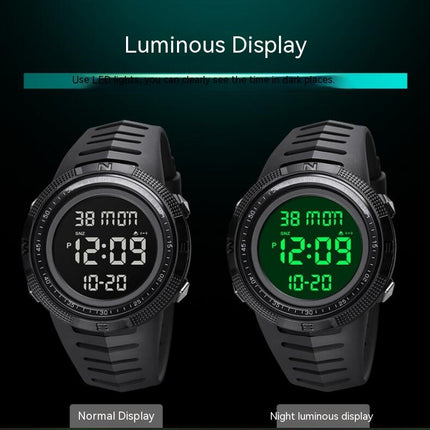 Men's Digital Watch, Outdoor LED Backlight Men Watch with Day Date,Waterproof Wrist Watch