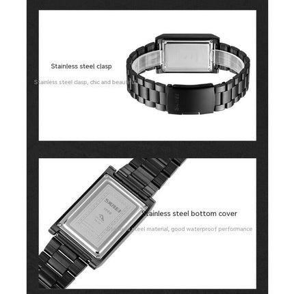 Men's Touch Screen Watch with Stainless Steel Strap Electronic Wrist Watches for Men