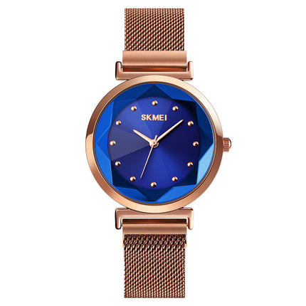 Women Stylish Watch Stainless Steel Mesh Band Watch