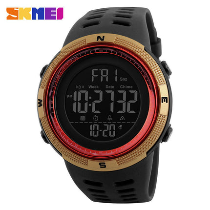 Men's Digital Sports Watch, Multifunction Chronograph Waterproof Wristwatch