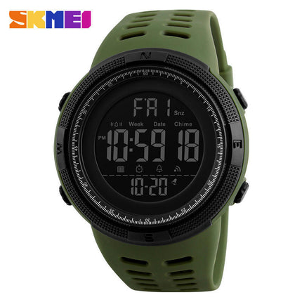 Men's Digital Sports Watch, Multifunction Chronograph Waterproof Wristwatch