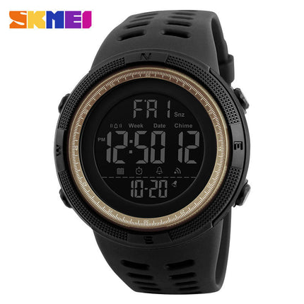 Men's Digital Sports Watch, Multifunction Chronograph Waterproof Wristwatch