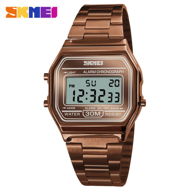 Men's  Digital Watch Business Square Waterproof Wrist Watches