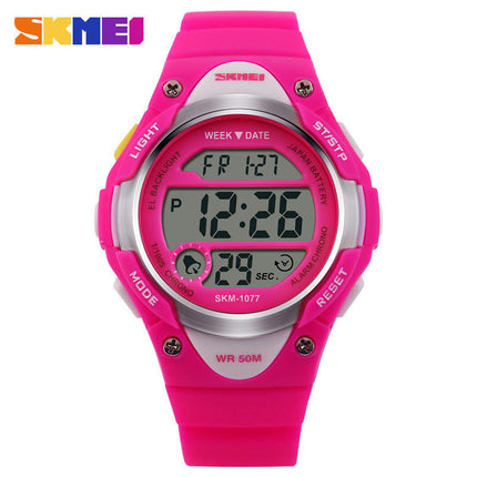 Boy's Waterproof Electronic Watches Alarm Luminous Wristatches