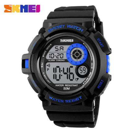 Men's Boy's Sports Multifunction Waterproof Digital Watch Electronic Alarm Backlight Watch