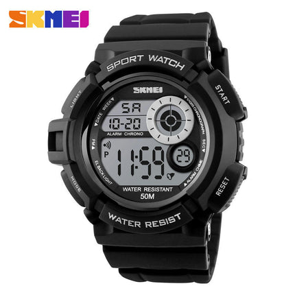 Men's Boy's Sports Multifunction Waterproof Digital Watch Electronic Alarm Backlight Watch