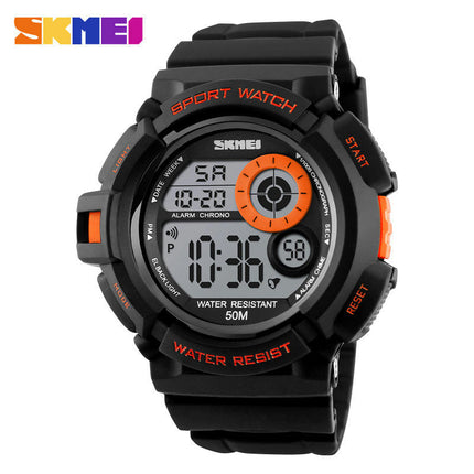 Men's Boy's Sports Multifunction Waterproof Digital Watch Electronic Alarm Backlight Watch