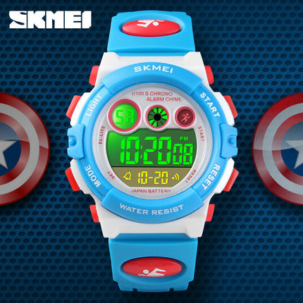 Kids Digital Sport Watch, Waterproof Electronic Multi Function Watches,LED Luminous Wristwatch