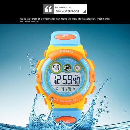 Kids Digital Sport Watch, Waterproof Electronic Multi Function Watches,LED Luminous Wristwatch