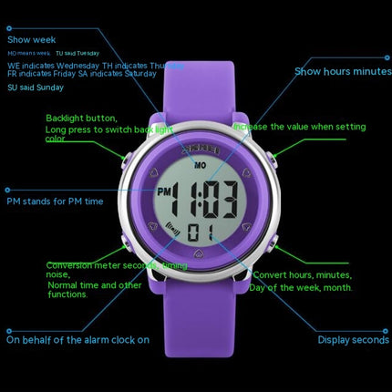 Kids Watches Digital for Girls,Wristwatch for Waterproof Sport Multifunctional Wrist Watches