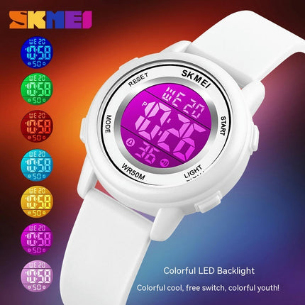 Kids Watch Silicone Outdoor Sport LED Electrical Wrist Watch with Alarm