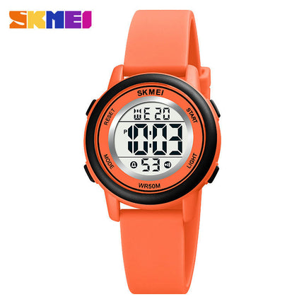 Kids Watch Silicone Outdoor Sport LED Electrical Wrist Watch with Alarm