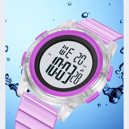 Kids Watches Digital Waterproof Electrical EL-Lights Watches with Alarm Child Wrist Watch