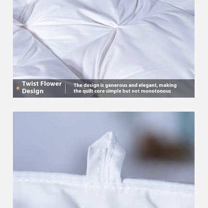 White Goose Feather Down Duvet King Size, All Season Goose Feather Comforter Soft Duvet Quilt