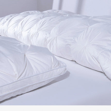 White Goose Feather Down Duvet King Size, All Season Goose Feather Comforter Soft Duvet Quilt