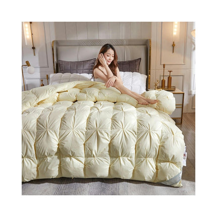 Quilt For All Season Goose Feather Down Comforter King Down Duvet,Soft Warm Duvet Quilt