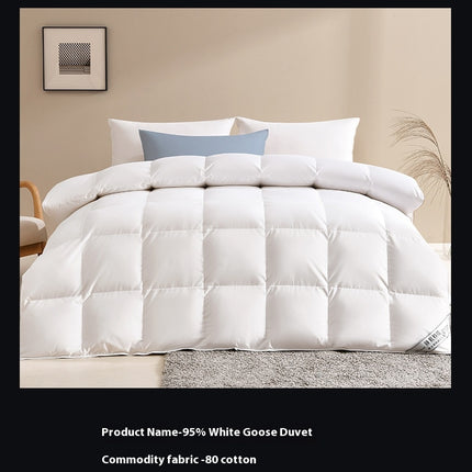 Feathers Down Comforter All Season Feathers Down Duvet Quilt Soft Cotton Bed Comforter