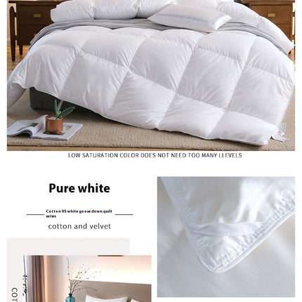 Quilt For All Season Goose Feather Down Comforter King Down Duvet,Soft Warm Duvet Quilt