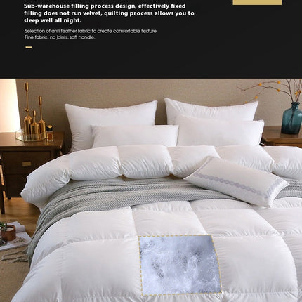 Quilt For All Season Goose Feather Down Comforter King Down Duvet,Soft Warm Duvet Quilt