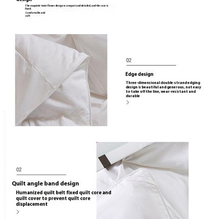 Warmth Goose Down Comforter, Ultra Soft Cotton Bed Quilt,All Season Goose Down Duvet