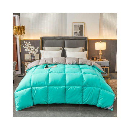 Quilt Goose Feathers Down Comforter Duvet Quilt-Soft All Season Down Comforter Fluffy Warmth