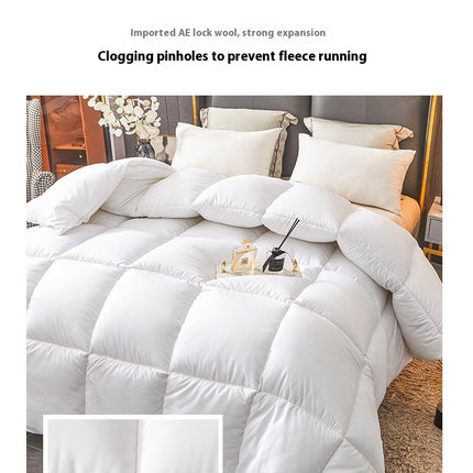 Quilt Goose Feathers Down Comforter Duvet Quilt-Soft All Season Down Comforter Fluffy Warmth