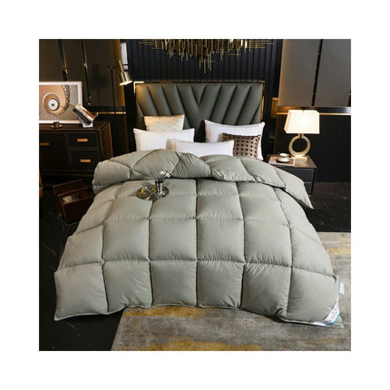 White Goose Feathers Down Comforter Duvet Insert - Ultra-Soft All Season Down Comforter