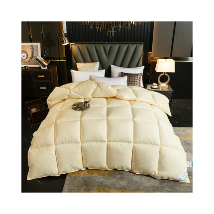 White Goose Feathers Down Comforter Duvet Insert - Ultra-Soft All Season Down Comforter