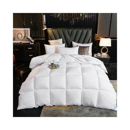 White Goose Feathers Down Comforter Duvet Insert - Ultra-Soft All Season Down Comforter