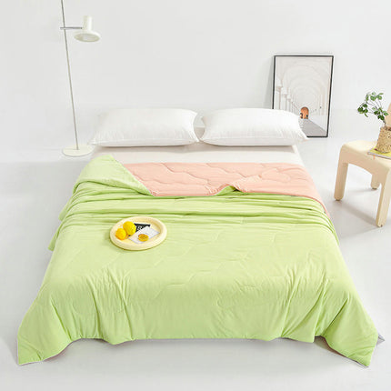 Cooling Quilt Comforter for All-Season, Breathable Soft Cool Summer Blanket for Bed Sofa