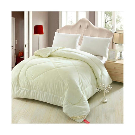 Silk Comforter with Cotton Soft Silk Quilt Breathable Silk Comforter Warmth for Winter Quilt