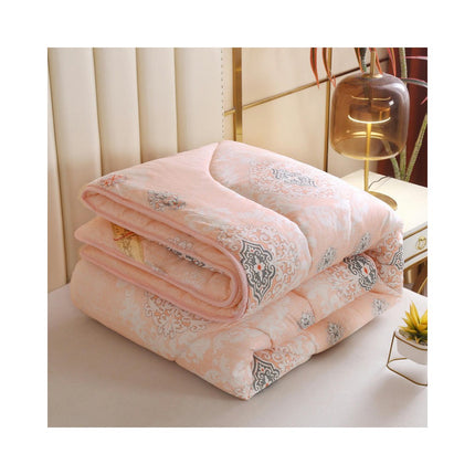 Silk Comforter with Cotton Soft Silk Quilt Breathable Silk Comforter Warmth for Winter Quilt